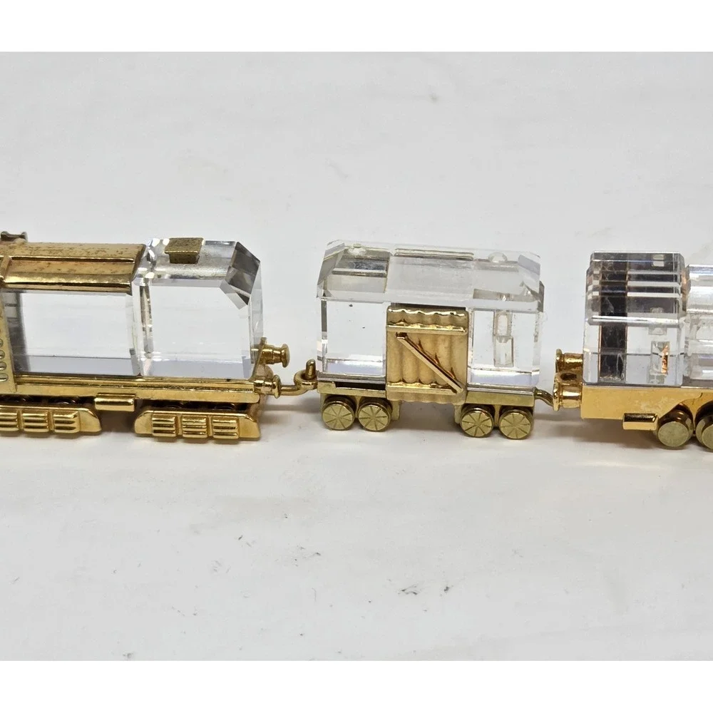 Swarovski Crystal Memories Journeys Train Set 4pc Locomotive Tender COA Boxes